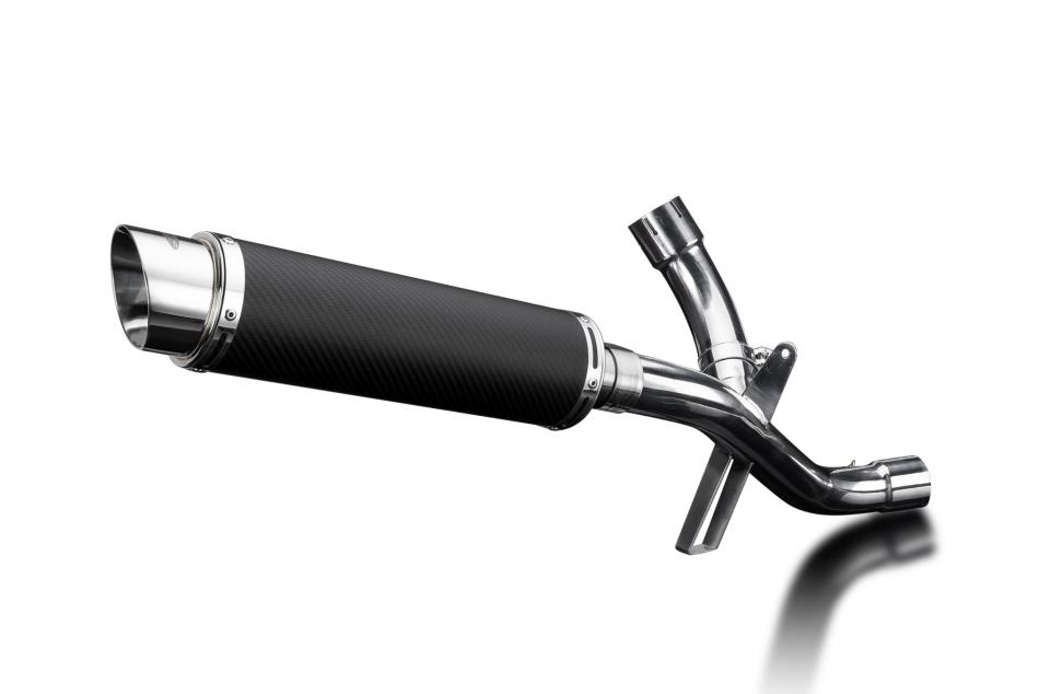 DUCATI MULTISTRADA 1200S 1260S 2015- TOURING 350mm CARBON ROUND SILENCER EXHAUST