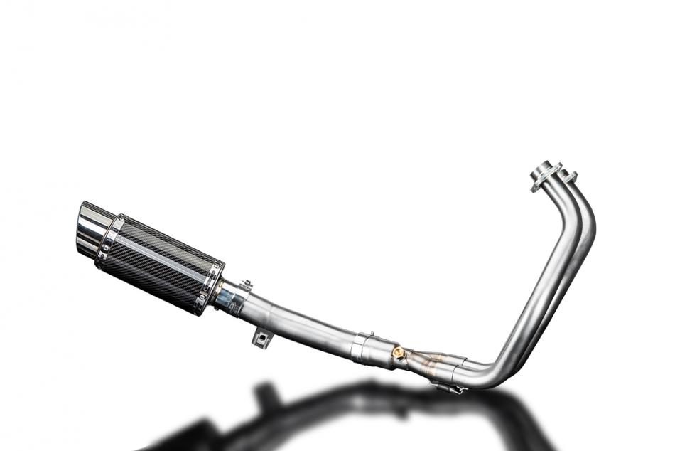 Yamaha XT700 Tenere 2019-2022 Complete Exhaust 2-1 200mm Round Carbon Silencer