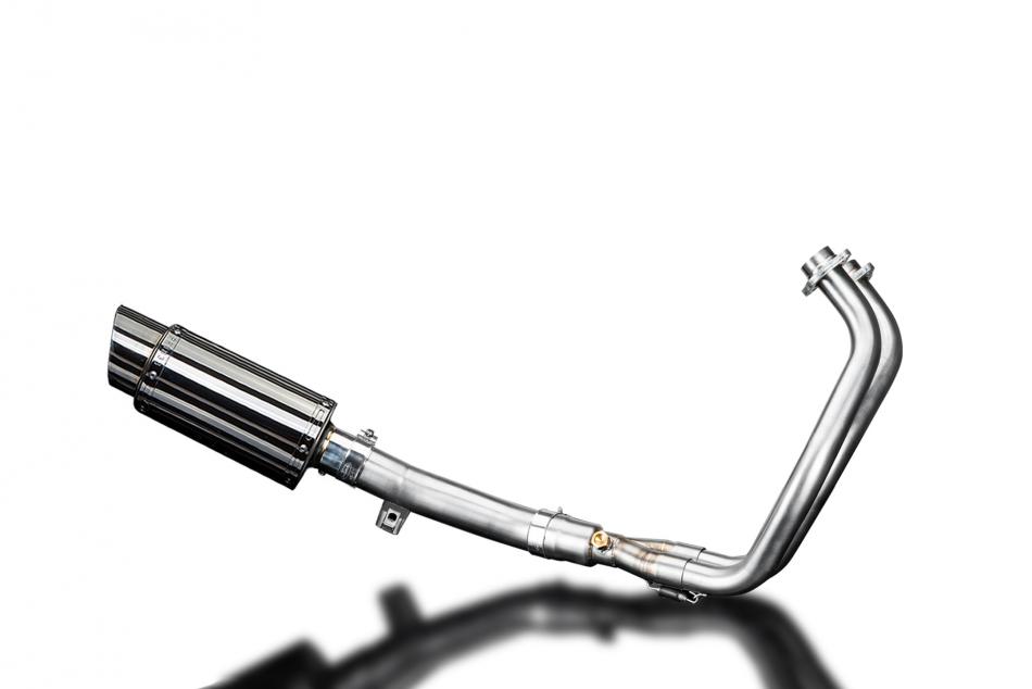 Yamaha XT700 Tenere 2019-22 Complete Exhaust 2-1 200mm Round Stainless Silencer