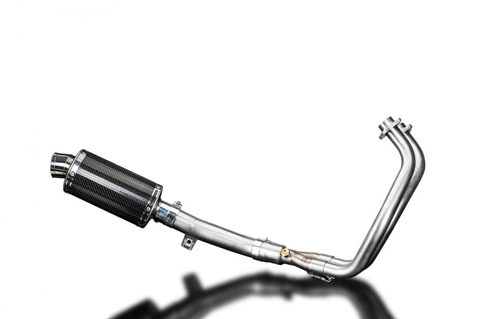 Yamaha XT700 Tenere 2019-2022 Complete Exhaust 2-1 225mm Oval Carbon Silencer