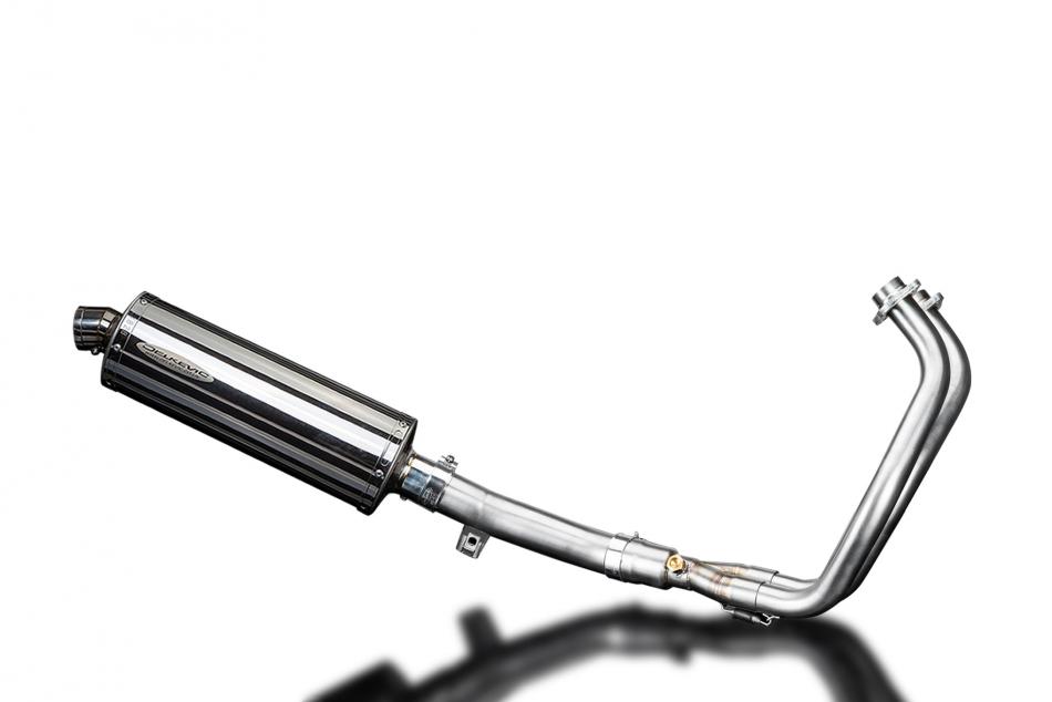 Yamaha XT700 Tenere 2019-2022 Complete Exhaust 2-1 350mm Oval Stainless Silencer
