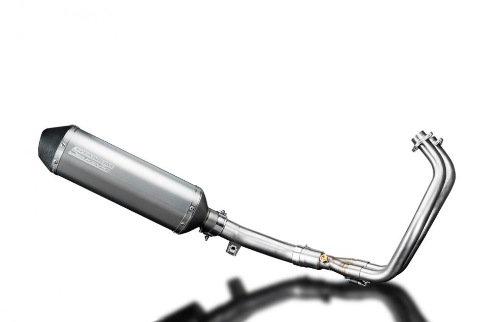Yamaha XT700 Tenere 2019-222 Complete Exhaust 2-1 343mm X-Oval Titanium Silencer