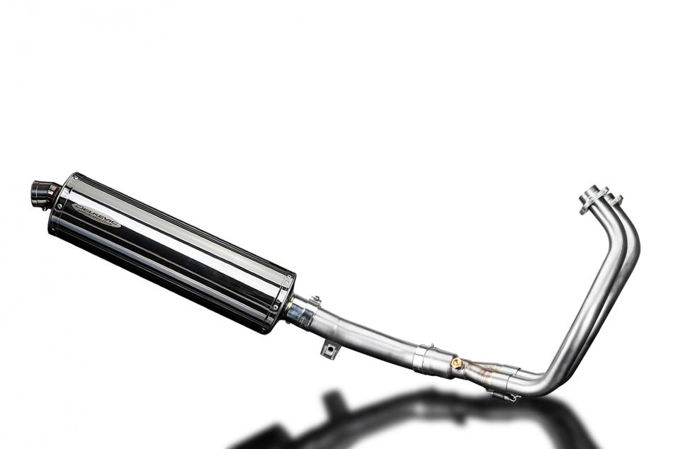 Yamaha XT700 Tenere 2019-2022 Complete Exhaust 2-1 450mm Oval Stainless Silencer