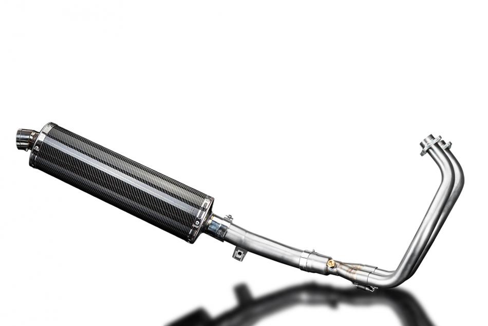 Yamaha XT700 Tenere 2019-2022 Complete Exhaust 2-1 450mm Oval Carbon Silencer