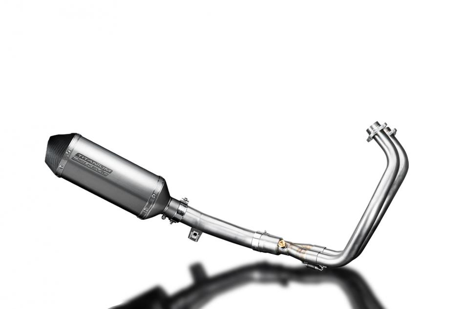 Yamaha XT700 Tenere 2019-22 Complete Exhaust 2-1 260mm X-Oval Titanium Silencer