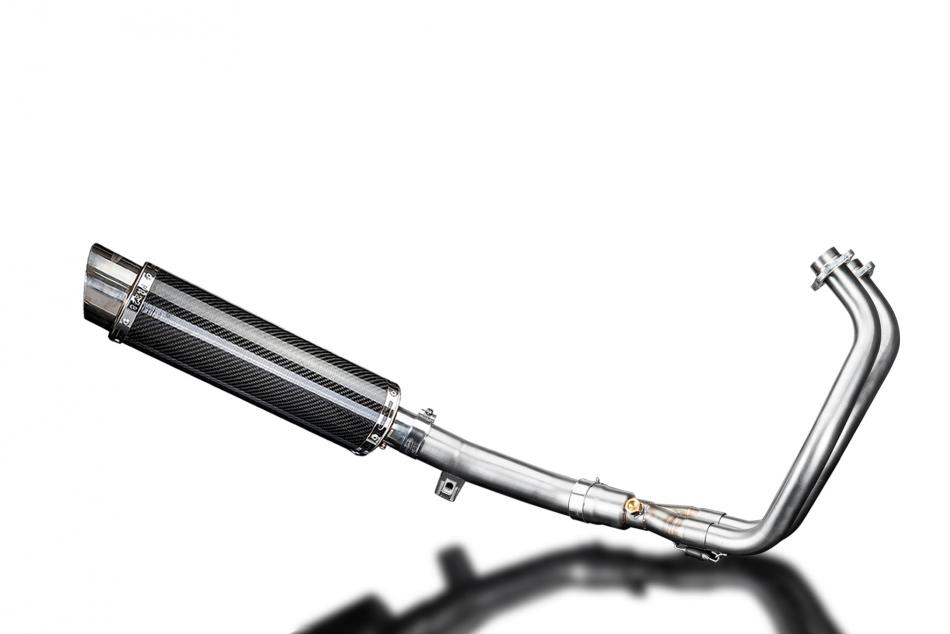 Yamaha XT700 Tenere 2019-2022 Complete Exhaust 2-1 350mm Round Carbon Silencer