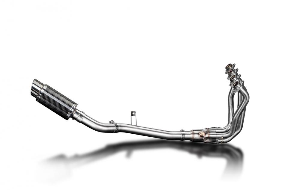 KAWASAKI Z900 20-23 FULL 4-1 EXHAUST SYSTEM 200mm CARBON ROUND SILENCER