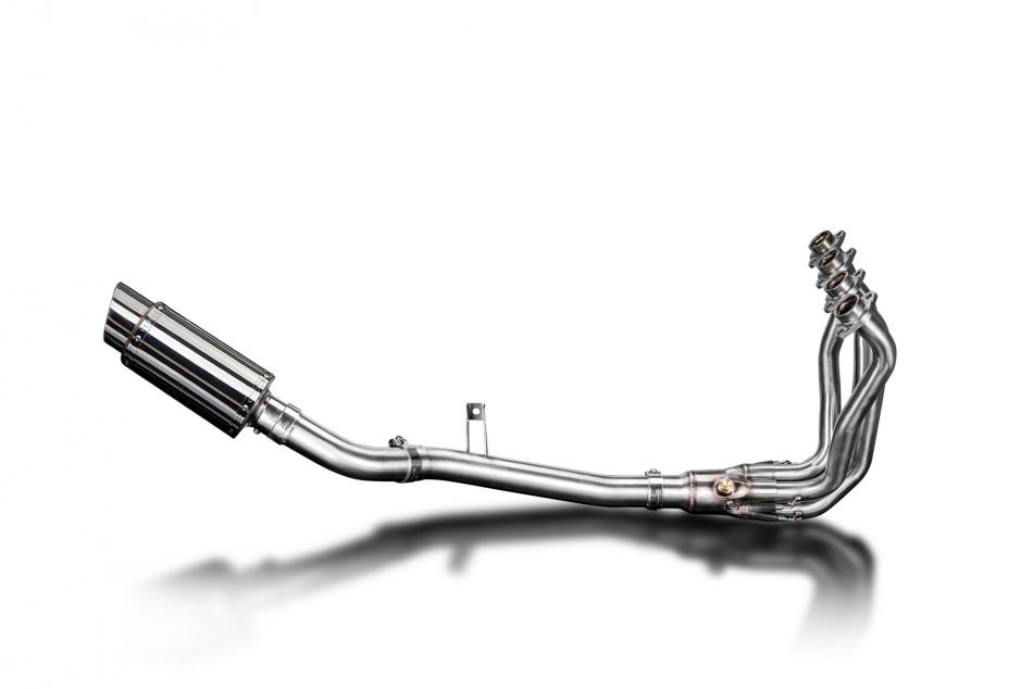 KAWASAKI Z900 20-23 FULL 4-1 EXHAUST SYSTEM 200mm STAINLESS ROUND SILENCER