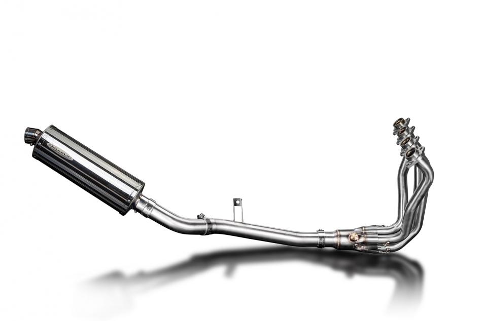 KAWASAKI Z900 20-23 FULL 4-1 EXHAUST SYSTEM 350mm STAINLESS OVAL BSAU SILENCER