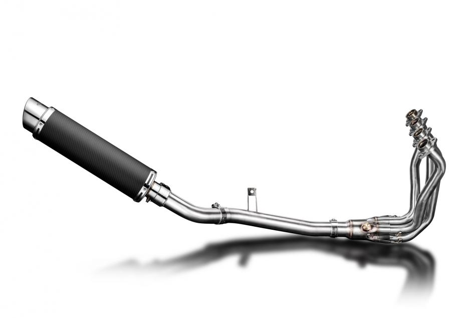 KAWASAKI Z900 20-23 FULL 4-1 EXHAUST SYSTEM 350mm CARBON ROUND BSAU SILENCER