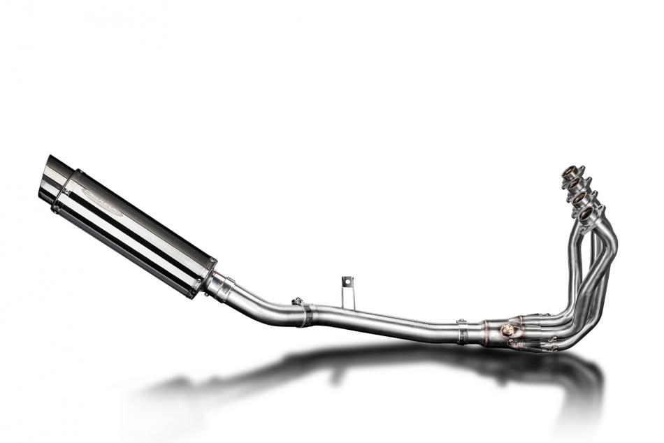 KAWASAKI Z900 20-23 FULL 4-1 EXHAUST SYSTEM 350mm STAINLESS ROUND BSAU SILENCER