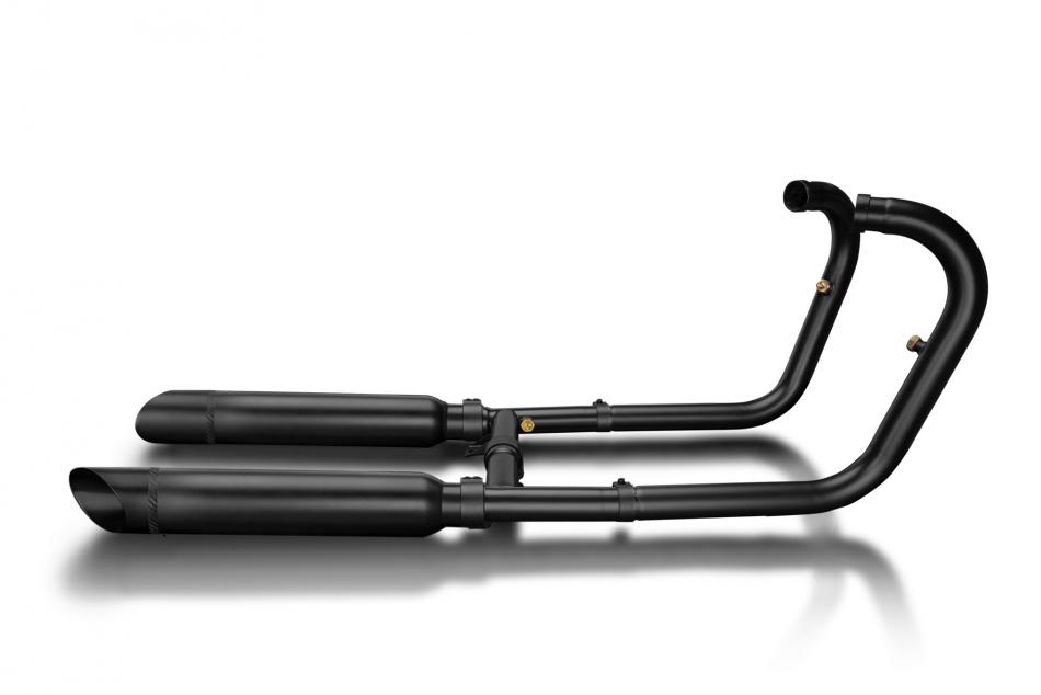 Kawasaki W650 W800 19-24 Exhaust 2-2 410mm Slash Cut Silencers Stainless Ceramic