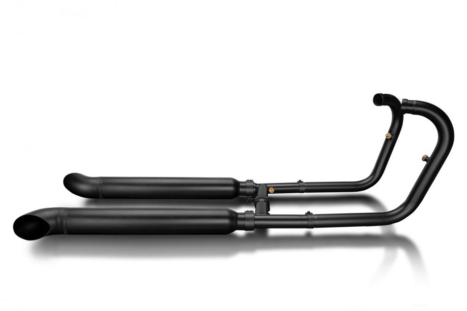 Kawasaki W650 W800 19-24 Exhaust 2-2 550mm Turn Out Silencers Stainless Ceramic