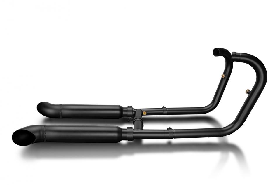 Kawasaki W650 W800 19-24 Exhaust 2-2 410mm Turn Out Silencers Stainless Ceramic