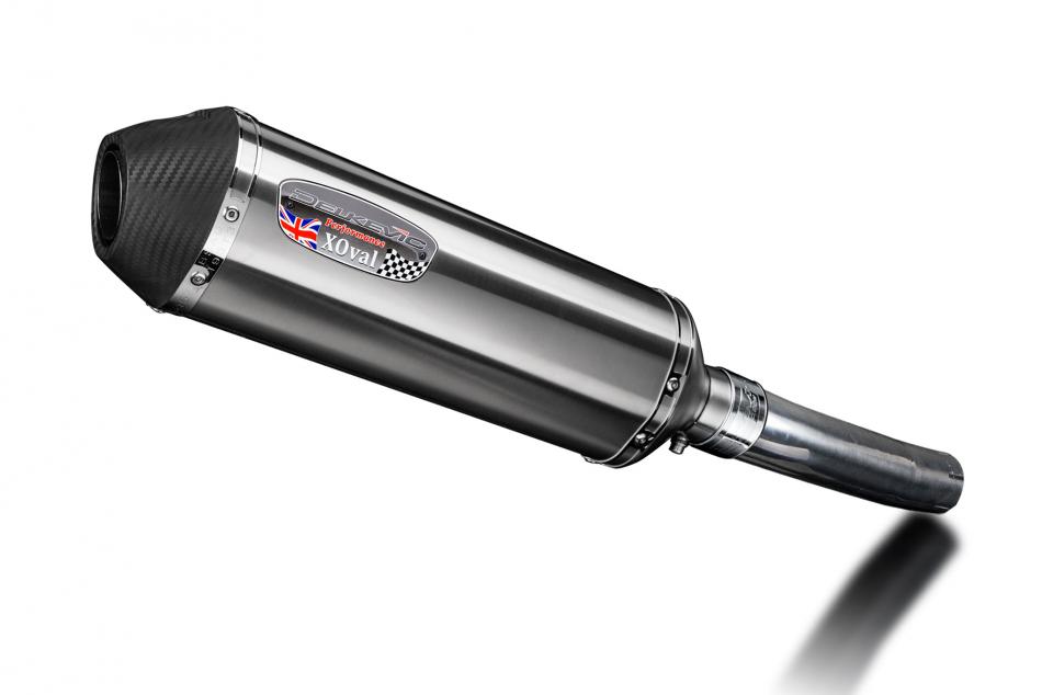 HONDA CBF500 2004-2008 343mm X-OVAL STAINLESS SILENCER EXHAUST KIT