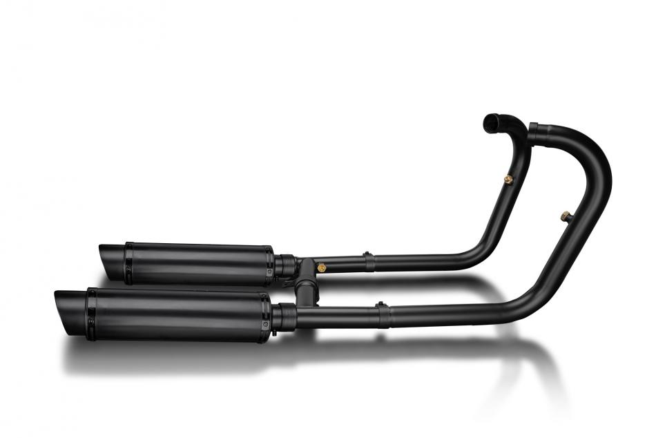 Kawasaki W650 W800 2019-24 Full Exhaust 350mm Round Silencers Stainless Ceramic