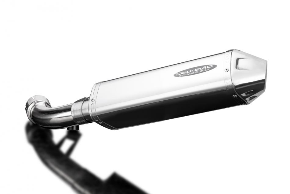 NORGE 1200T 2006-2009 / V1200 SPORT 2007-2010 / TRI-OVAL 320mm (13 inch) L/H SILENCER 304 STAINLESS