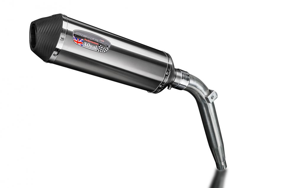 Honda XL125V Varadero 2001-2014 343mm X-Oval Stainless Exhaust Silencer Can Kit