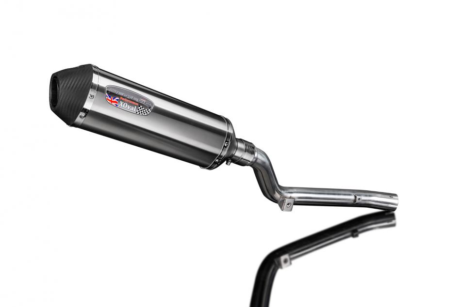 DRZ400 S/M 2005-2024 / XOVAL 343mm (13.5 inch) RH SILENCER BRUSH 304 STAINLESS STEEL