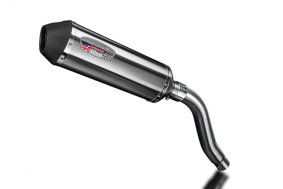 Honda XL650V Transalp 2000-2008 343mm X-Oval Stainless Exhaust Silencer Can Kit