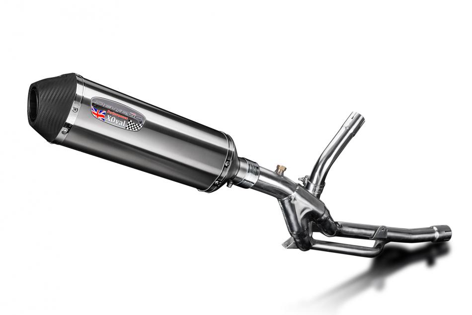 Suzuki DL650 V-Strom 2017-2023 343mm X-Oval Stainless Exhaust Silencer Can Kit