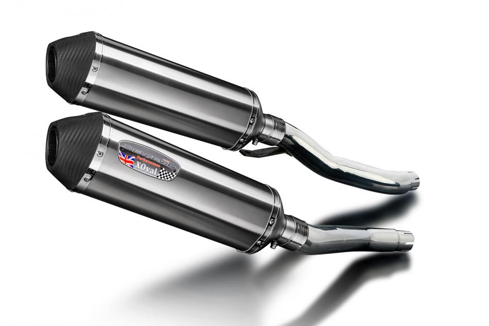 Yamaha XJ600 N/S Diversion 92-04 343mm X-Oval Stainless Exhaust Silencer Can Kit