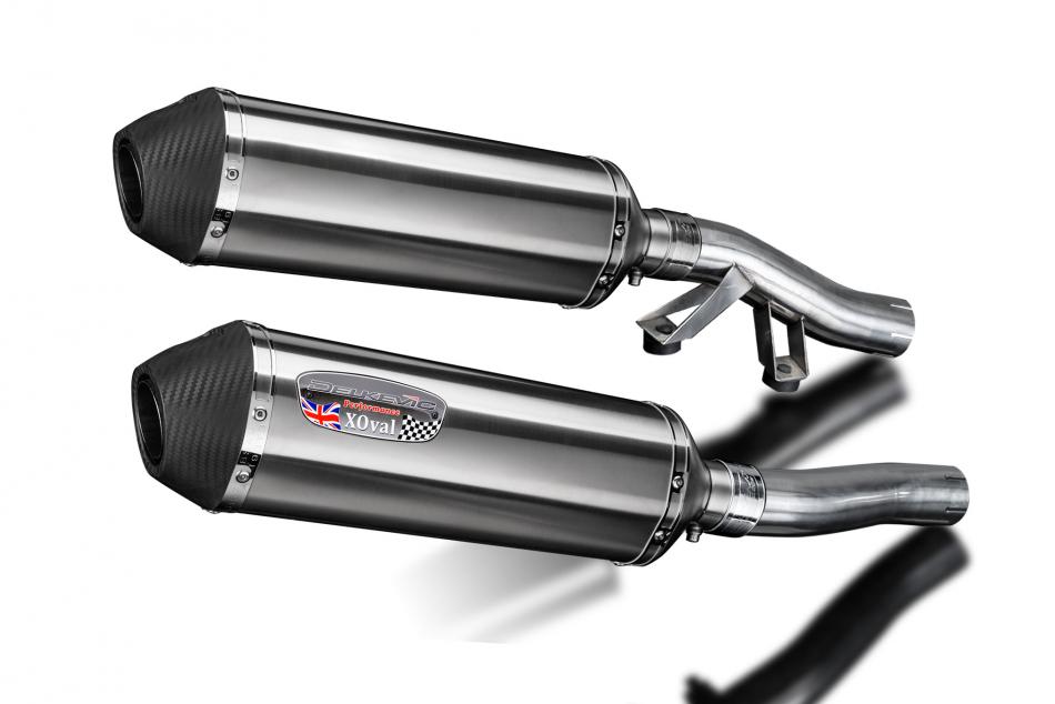Kawasaki GTR1000 Concours 1986-2006 343mm X-Oval Stainless Exhaust Silencer Kit