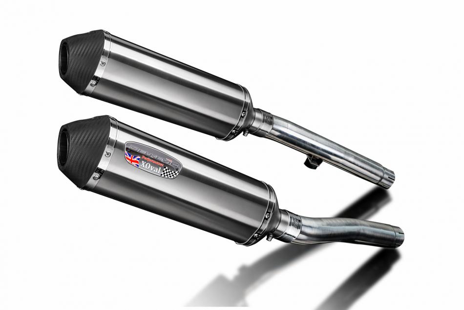 Triumph Trophy 1200 1991-1993 343mm X-Oval Stainless Exhaust Silencer Can Kit