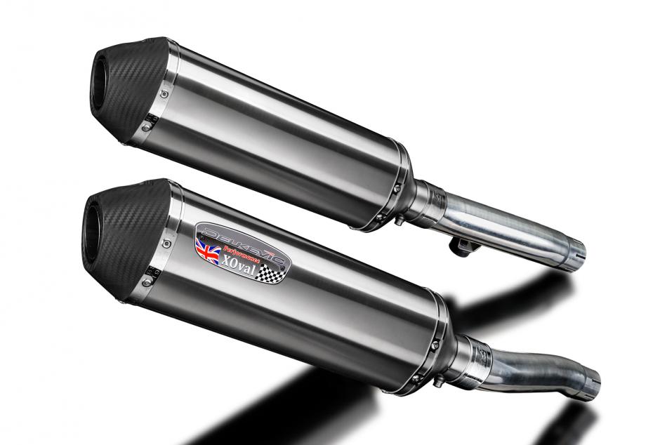 Triumph Trident 750 1994-1998 343mm X-Oval Stainless Exhaust Silencer Can Kit