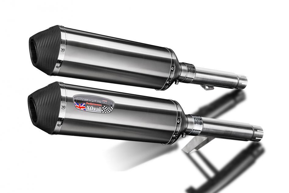 Kawasaki GPZ900R ZX900A 1984-2003 343mm X-Oval Stainless Exhaust Silencer Kit