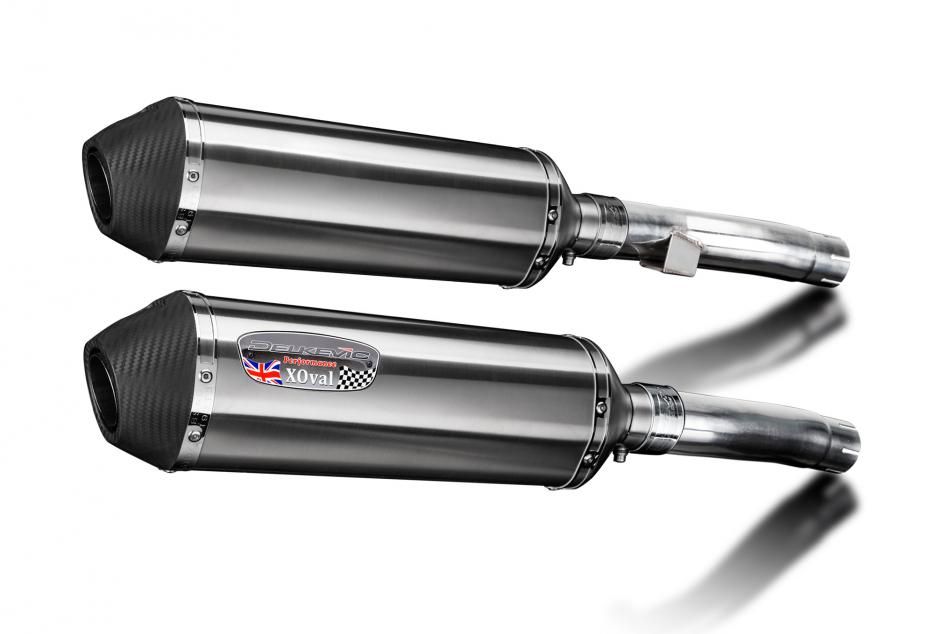 ZR1100A ZEPHYR 1100 1992-1995 / 2* XOVAL 343mm (13.5 inch) L/H + R/H SILENCERS BRUSH 304 STAINLESS S