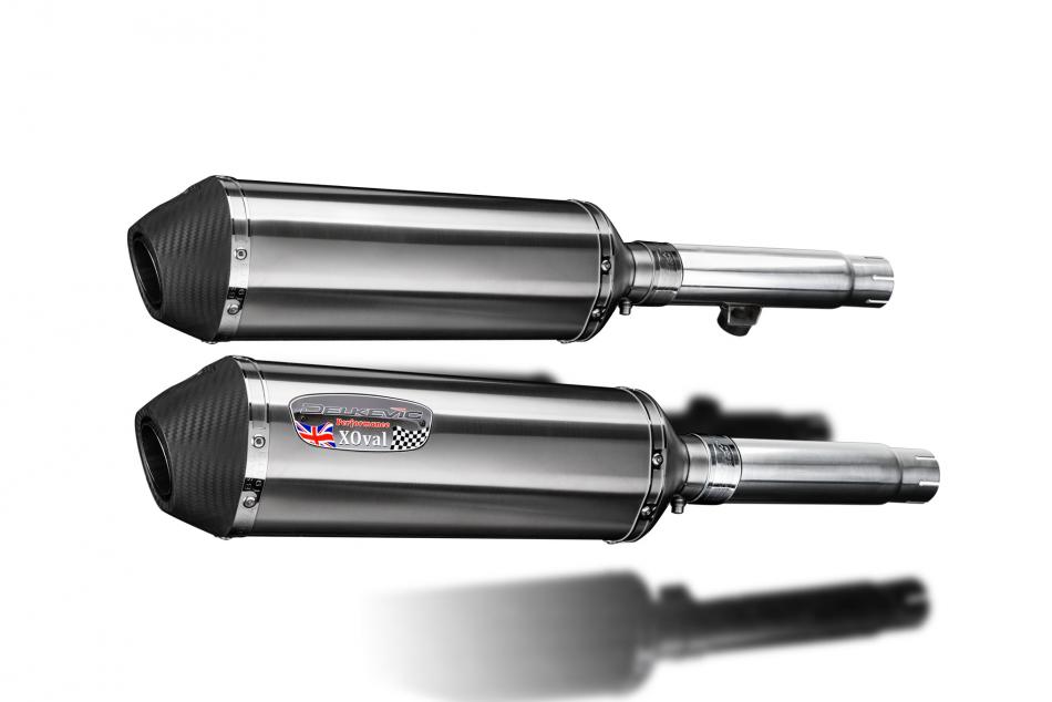 Honda CB450 K3-K7 1970-1974 343mm X-Oval Stainless Exhaust Silencer Can Kit