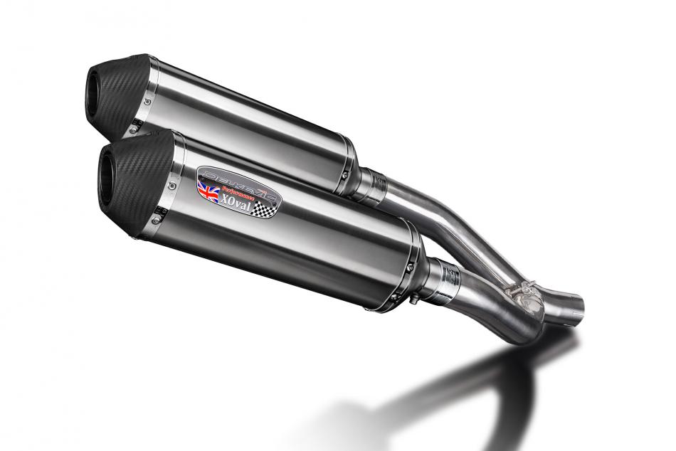 Yamaha XTZ660Z Tenere 2008-2016 343mm X-Oval Stainless Exhaust Silencer Can Kit