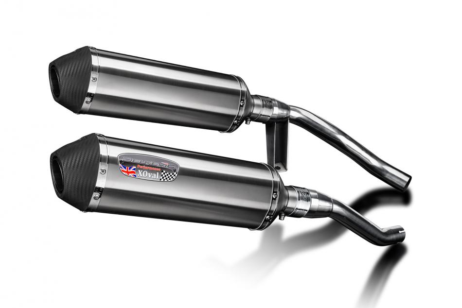 Suzuki GW250 Inazuma 2012-2018 343mm X-Oval Stainless Exhaust Silencer Can Kit