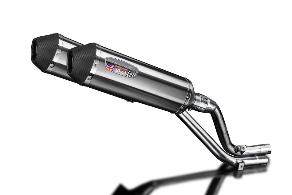 Honda NX650 Dominator 1995-2002 343mm X-Oval Stainless Exhaust Silencer Can Kit