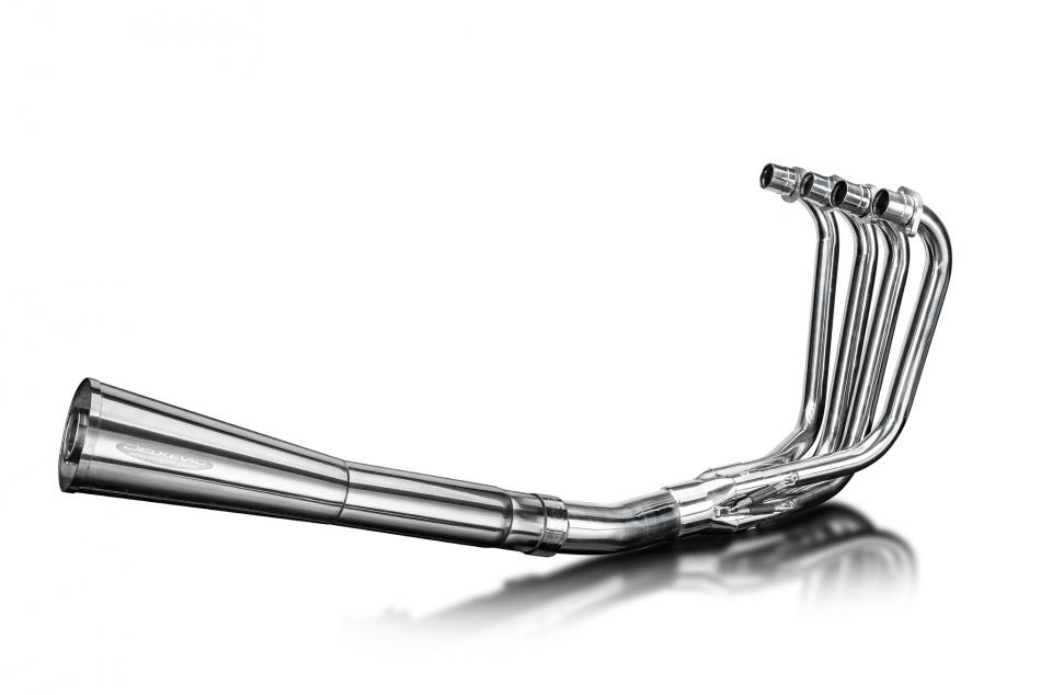 Kawasaki Z550F1 Spectre 1983 Z550F2 LTD 1984 4-1 Exhaust Stainless Megaphone Can