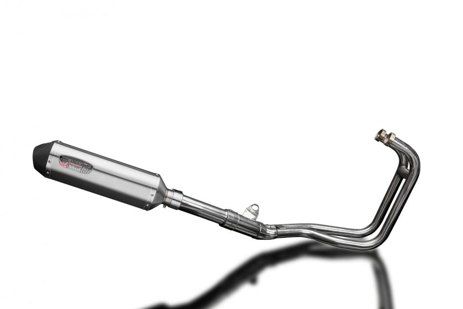 Kawasaki ER5 1996-2007 Complete Exhaust 2-1 343mm X-Oval Stainless Silencer Can