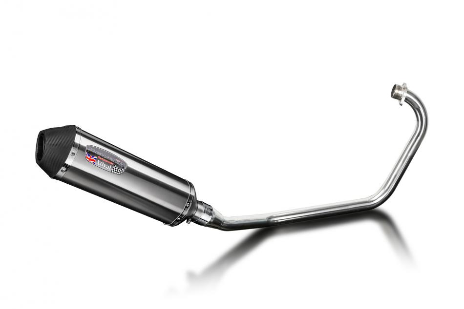Kymco CK1 2014-2015 Complete Exhaust 343mm X-Oval Stainless Silencer Can