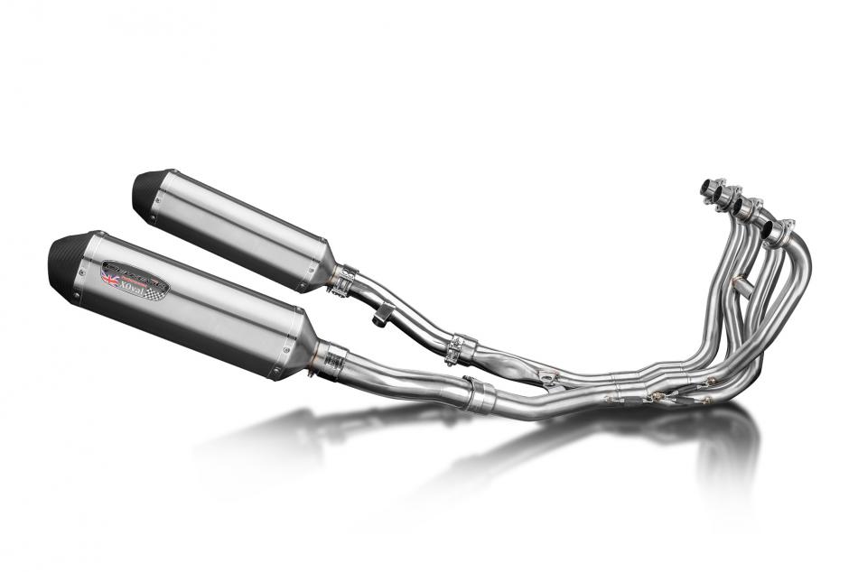 Kawasaki ZZR600 D/E ZZR400 K/N 90-09 Exhaust 4-2 343mm X-Oval Stainless Silencer