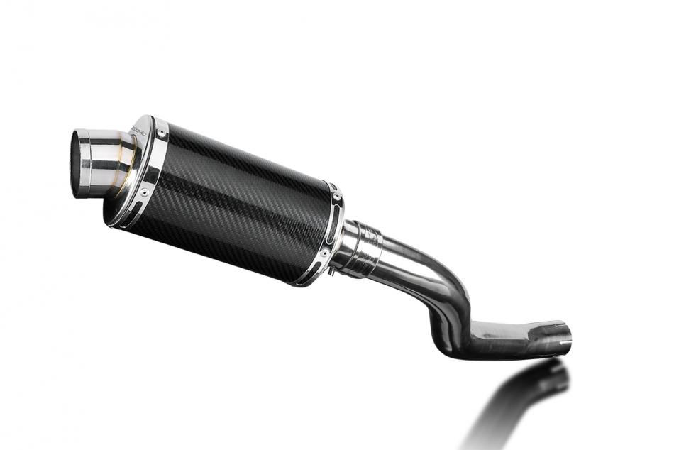 CFMOTO 650NK 2016-2023 225mm Oval Carbon Fibre Exhaust Silencer Can Kit