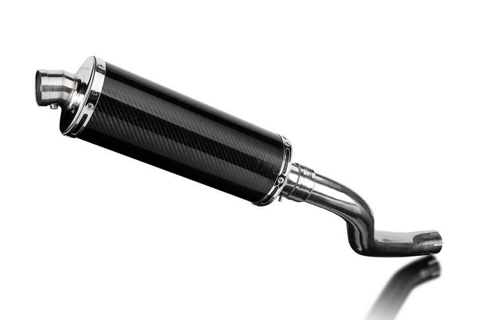 CFMOTO 650NK 2016-2023 350mm Oval Carbon Fibre Exhaust Silencer Can Kit