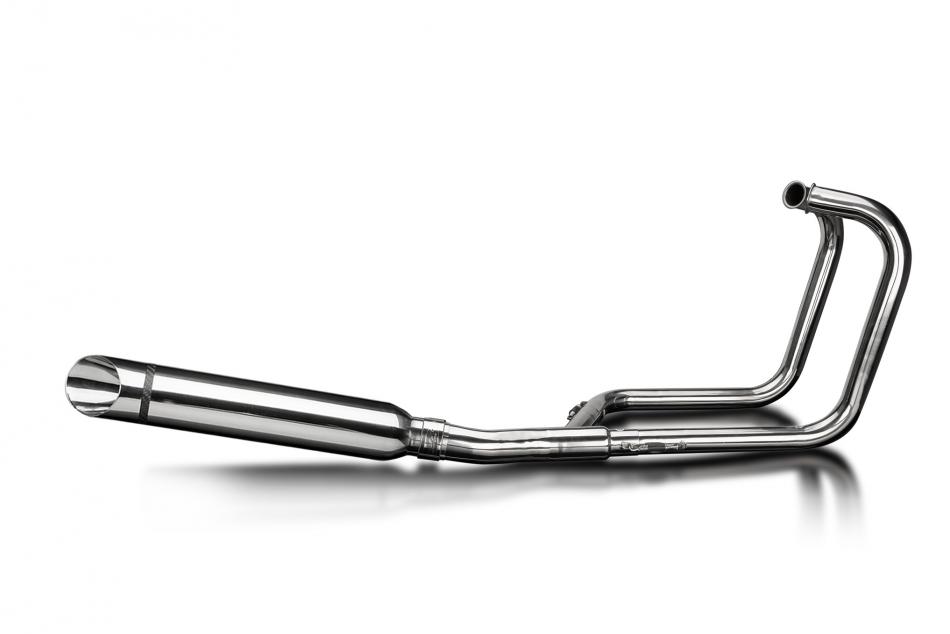 Kawasaki Z400 A/D/S 1974-77 Full Exhaust 2-1 410mm Slash Cut Stainless Silencer