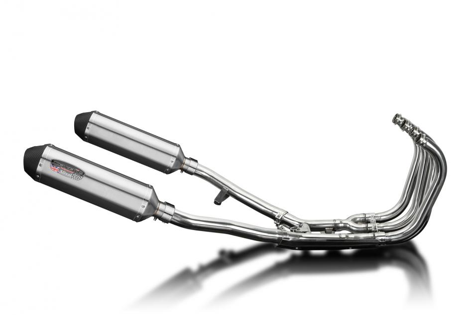 Suzuki GSX1400 2001-2004 Full Exhaust 4-2 343mm X-Oval Stainless Silencers