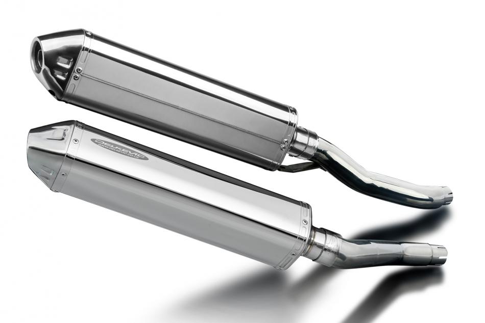 Yamaha XJ600 N/S Diversion 92-04 420mm Tri-Oval Stainless Exhaust Silencer Can