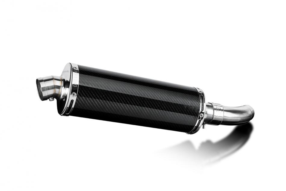 Benelli Leoncino 500 Trail 2021-2023 350mm Oval Carbon Exhaust Silencer Can Kit