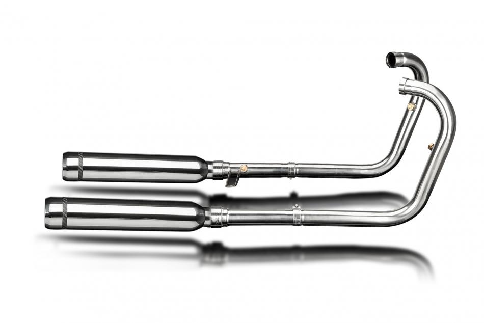 Kawasaki W650 99-06 W800 11-16 Exhaust 2-2 410mm Stainless Bull Nose Silencer