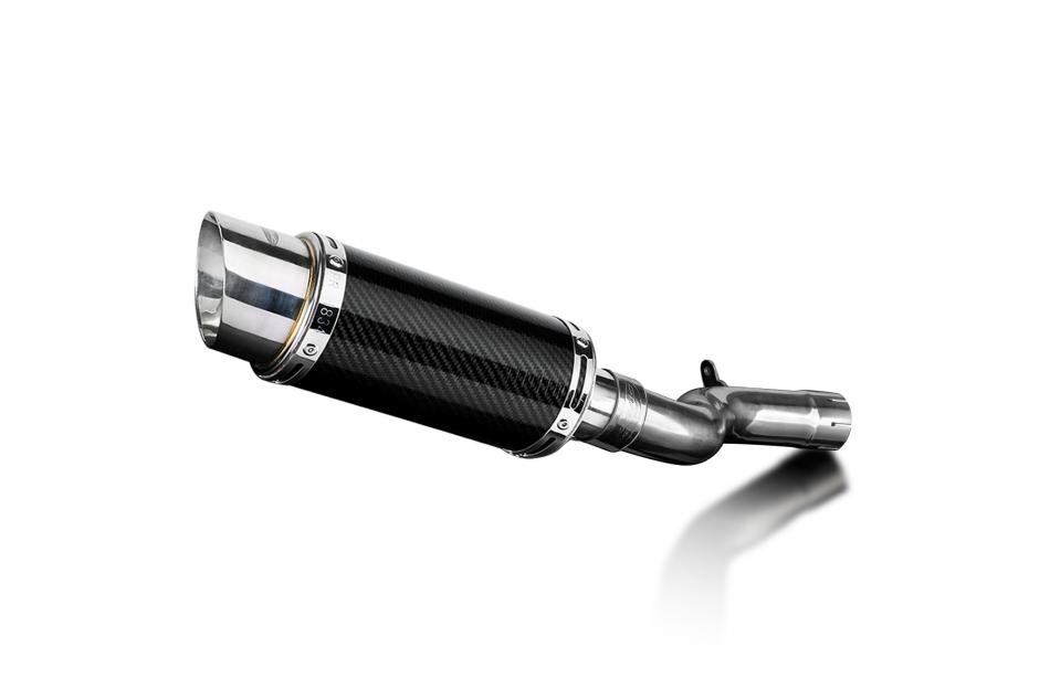 F900 R/XR 2020-2024 / MINI 200mm (8 inch) CARBON FIBRE ROUND SILENCER