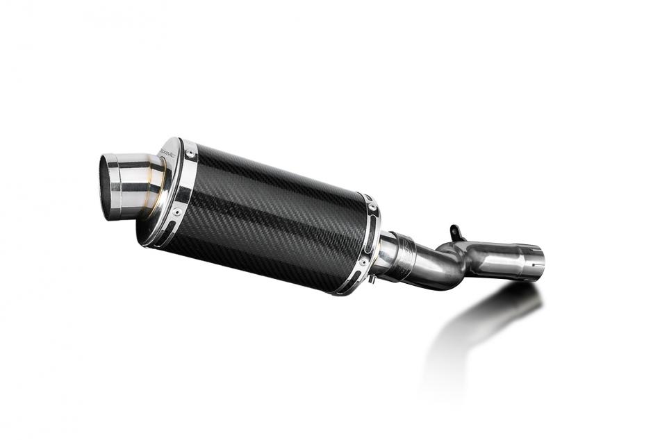 F900 R/XR 2020-2024 / DS70 OVAL 225mm (9 inch) CARBON FIBRE SILENCER