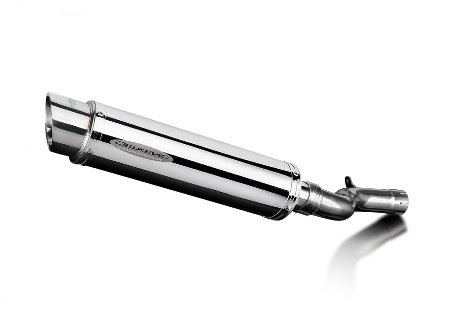 F900 R/XR 2020-2024 / SL10 ROUND 350mm (14 inch) SILENCER 304 STAINLESS STEEL