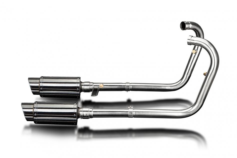 Kawasaki W650 99-06 W800 11-16 Full Exhaust 2-2 200mm Round Stainless Silencers